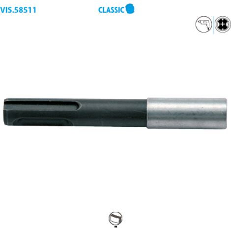 Porte-embout magnétique avec circlips 1/4" SDS 78mm - 58511 - Leman