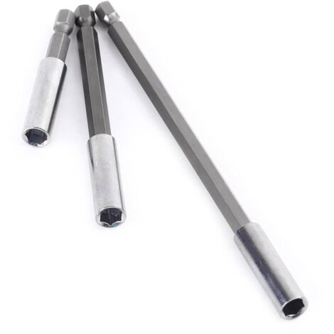 Porte-embout magnétique électrique à tige hexagonale ING, rallonge pour foret, porte-embout de tournevis en acier au carbone et en acier au vanadium (St)-AquaForge