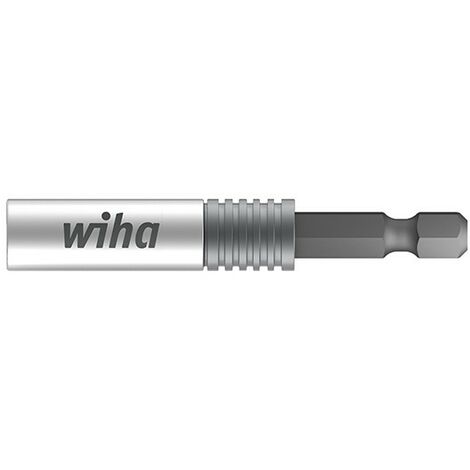 Wiha – Porte-embout de visseuse CentroFix Super Slim 66 mm – Verrouillage automatique – Accès facile vis profondes – Compatible embouts hexagonaux 1/4'