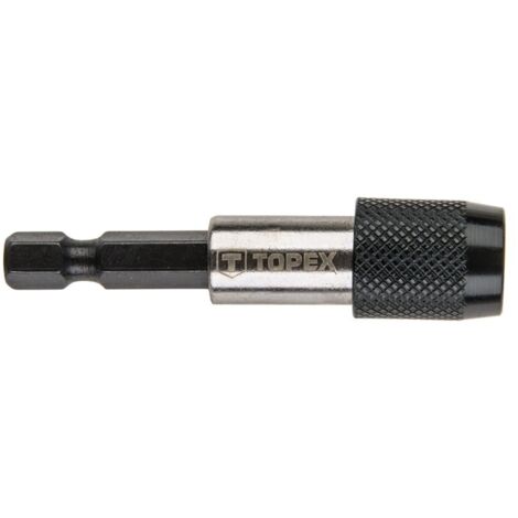 Porte-embout Topex 1/4", 60 mm - changement rapide d'embout