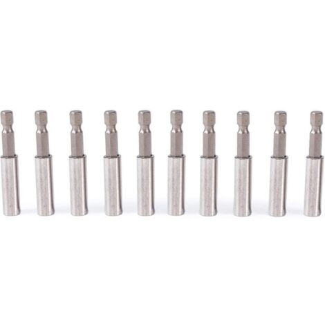 Porte embout visseuse, 10pcs Porte Embout Magnetique, porte embout visseuse aimanté, porte-embouts de tournevis magnétiques pour perceuse, tournevis, 60mm
