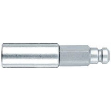 Porte-embouts à tige à 6 pans 1/4'', douille en acier inoxydable, Long. totale 45 mm, Plage de Long. : 45-51 mm, Long. totale 45 mm