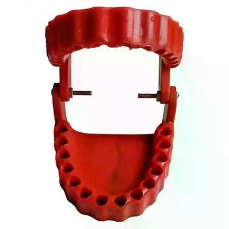 Porte-embouts de tournevis en plastique amusant, décoratif pour la maison, avec 28 embouts et adaptateurs pour prothèses dentaires, motif modèle de dents.-AquaForge