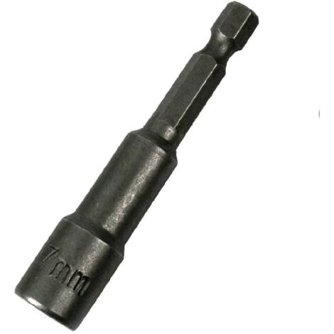 Porte-embouts magnétique 7 mm hexagonal pour perceuse avec douille aimantée