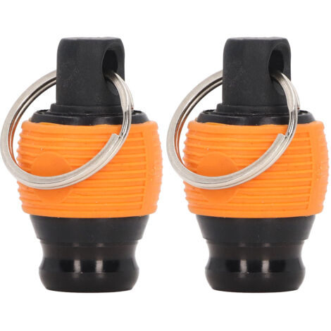 Porte-embouts tournevis 2 pièces, fixation rapide, résistant à l'usure, pour outils 1/4 pouce, porte-clés jaune