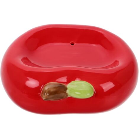Porte- en Céramique Porte-Brosse à Vaisselle Plateau Porte- pour Évier Vaisselle De Salle De Bain Assiette De Fruits en Céramique Plateau Porte- De Salle De Bain