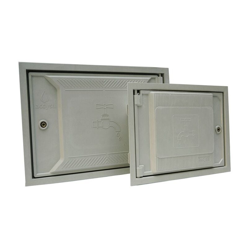 Porte en polyester de fibre de verre Accysa Dimensions de la porte : 300 mm x 450 mm (avec cadre : 350 mm x 500 mm)