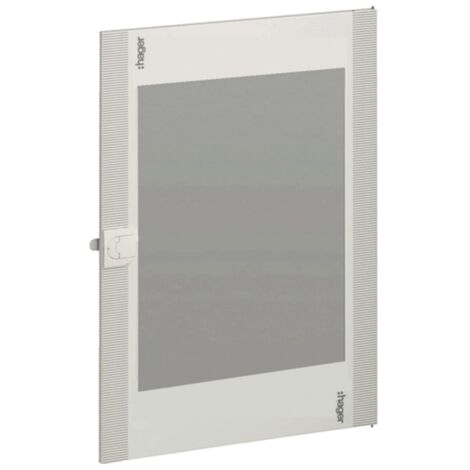 Porte en verre transparente Hager 700X500mm pour panneaux Vega D FD42LN FD42TN