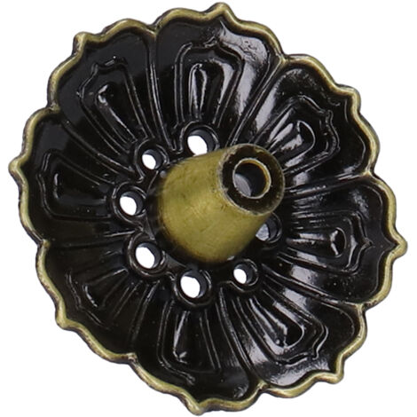 Porte-encens alliage 9 trous pour méditation, yoga, décoration intérieure et artisanat