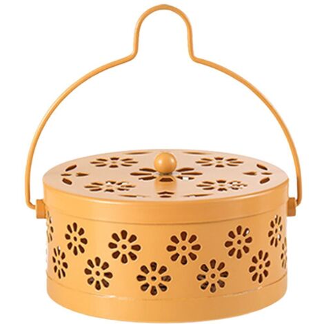 Porte-encens anti-moustiques creux, boîte multifonction pour chambre, bureau ou étude, contenant des spirales répulsives.