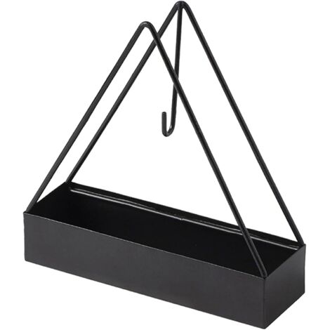 Porte-encens anti-moustiques, porte à vis anti-moustiques, brûleur d'encens anti-moustiques, porte-encens anti-moustiques en acier inoxydable pour la maison et le jardin extérieur, une pièce noire