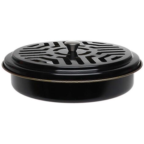 Porte-encens anti-moustiques rond, plat multifonction résistant à l'eau, support pour spirale anti-insectes, pratique pour jardin et extérieur.