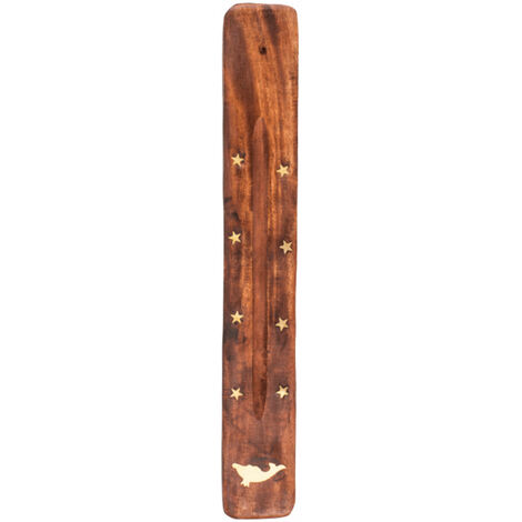 Porte encens en bois motif dauphin