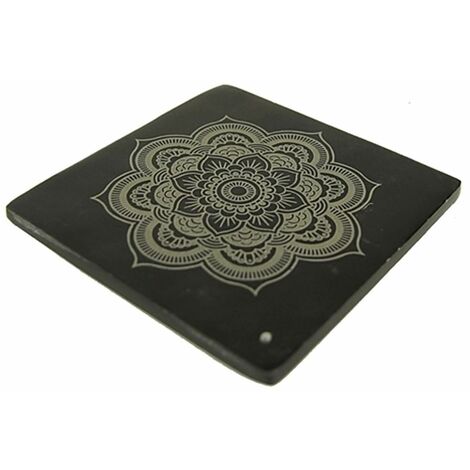Porte encens Mandala en pierre à savon
