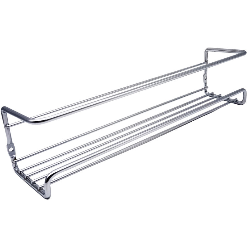 Shining House - Porte Épices Cuisine Étagère à Épices Adhésif Acier Inoxydable Mural Etagère de Douche 2 Pack