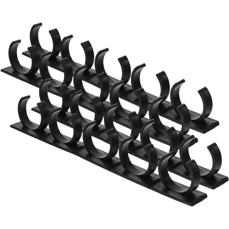 Porte-épices Cuisine Pinces 4 Pièces, Support Mural Noir en Plastique, Clips Organisateurs Pratiques pour Rangement Cuisine Compact, pour Placard et