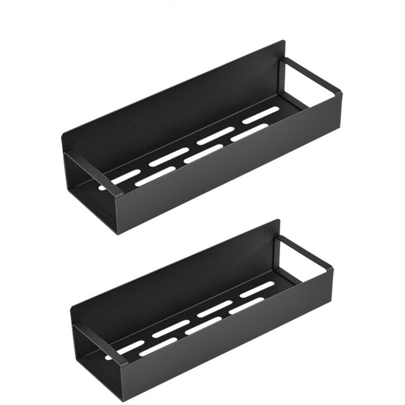 Porte Épices Magnétique Frigo, Rangement Epice Aimante, Etagere Epices Magnetique avec 4 Crochets pour Réfrigérateur, Four et Micro-ondes (2 Pièces,