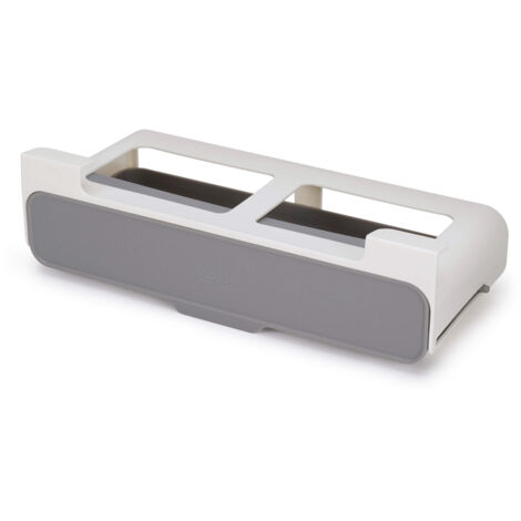Porte-épices sous étagère Joseph Joseph CupboardStore™, design extractible, peut contenir 7 pots à épices de, installation facile avec du ruban adhésif 3M™, gris.