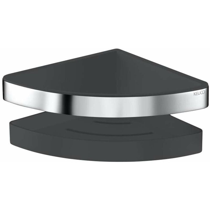 Collection Moll - Étagère d'angle, anthracite/chrome 12757010001 - Keuco