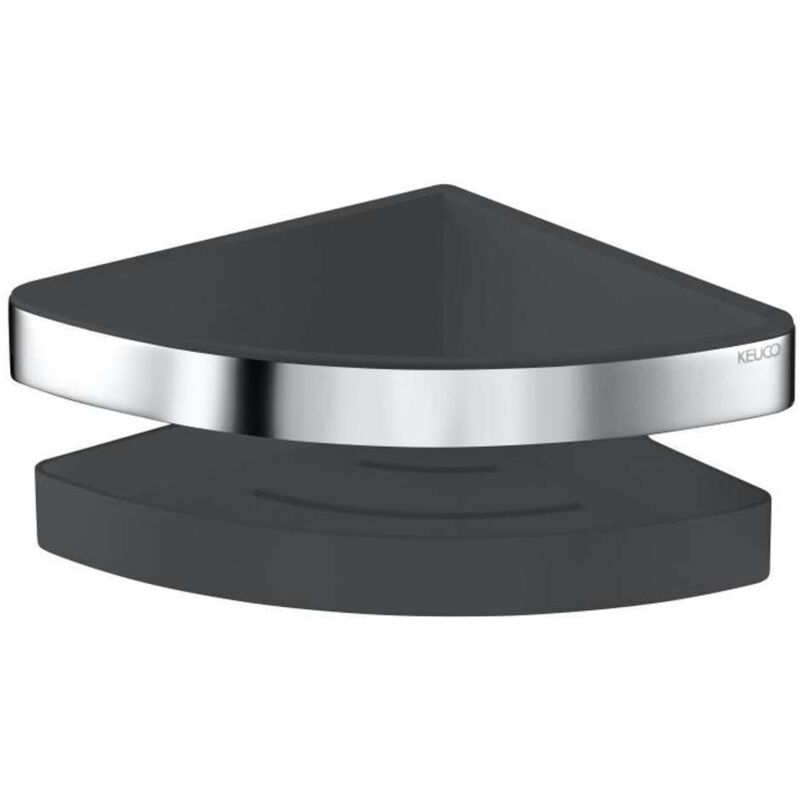 Keuco - Collection Moll - Étagère d'angle, anthracite/chrome 12757010001 Keuco - Collection Moll - Étagère d'angle, anthracite/chrome 12757010001