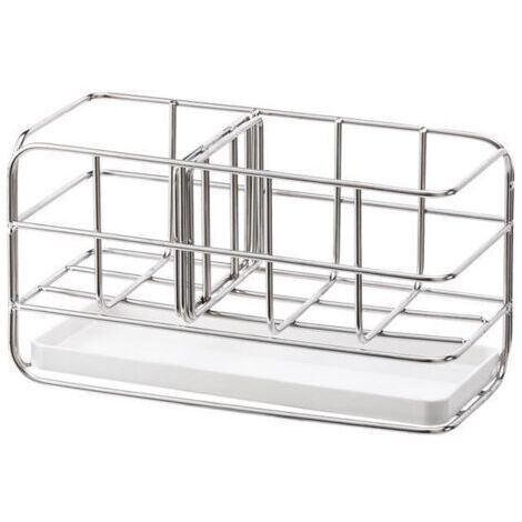 Porte-éponge en acier inoxydable 304, multifonctionnel pour évier de cuisine, organisateur d'évier, plateau égouttoir à vaisselle, porte-savon