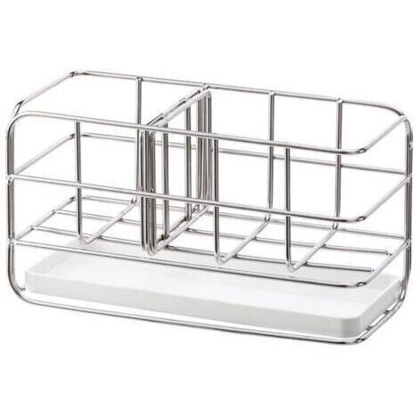 Porte-éponge en acier inoxydable 304, multifonctionnel pour évier de cuisine, organisateur d'évier, plateau égouttoir à vaisselle, porte-savon