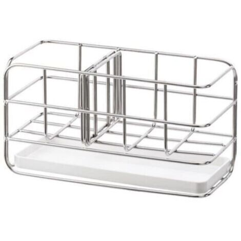 Porte-éponge en acier inoxydable 304, multifonctionnel pour évier de cuisine, organisateur d'évier, plateau égouttoir à vaisselle, porte-savon