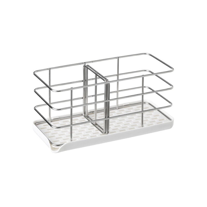 Linghhang - Porte-éponge en Acier Inoxydable 304, Multifonctionnel pour évier de Cuisine, Organisateur d'évier, Plateau égouttoir à Vaisselle,