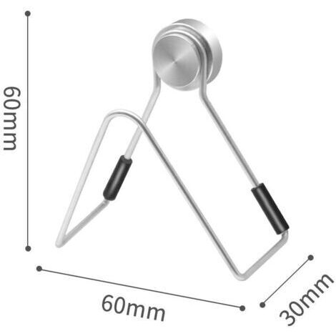 Porte Eponge evier Cuisine,Porte éponge Amovible en Acier Inoxydable, Porte éponge de Cuisine Accessoires Non perforé, Porte éponge Mural pour évier.