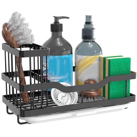 Porte-éponge multifonctionnel - Organisateur pour évier de cuisine