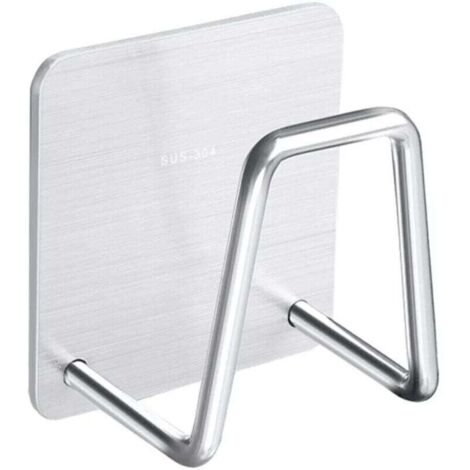 Porte-éponge mural pour évier de cuisine en acier inoxydable 304 – résistant, design moderne et facile à installer