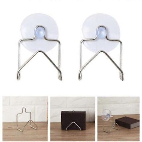 Porte-éponge - Porte-éponge en acier inoxydable 304 argenté, égouttoir, étagère pour évier, accessoires de cuisine, porte-torchons