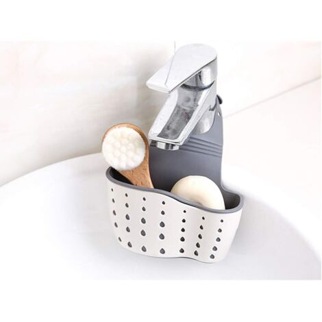 Porte-éponge pour évier, égouttoir de salle de bain, rangement de cuisine à ventouse, savon, brosse, accessoires de vaisselle