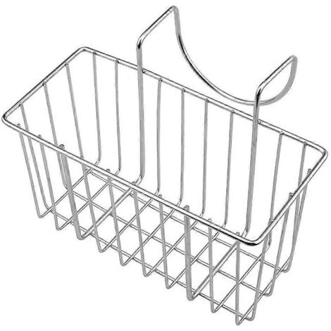 Porte-éponge pour évier, égouttoir en acier inoxydable, panier suspendu pour robinet de cuisine