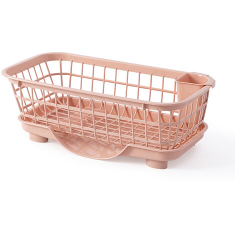 Porte-éponge rétractable pour évier de cuisine, support de drainage creux, design avec barre suspendue, couleur gris.