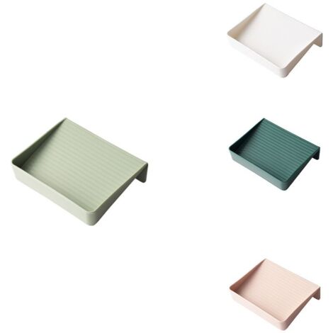 Porte-éponge simple avec trou d'évacuation, étagère de rangement pour salle de bain, porte-récipients, porte-contenants pour cuisine