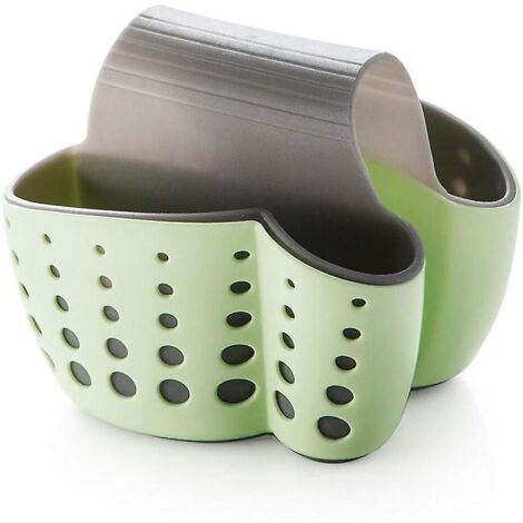 Porte-éponge suspendu vert pour évier de cuisine, boîte de rangement pour égouttoir à savon et panier d'égouttage