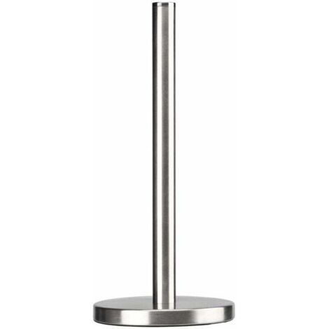 Porte Essuie INOX, Porte-Rouleaux Tout, Dérouleur de Cuisine et Salle de Bain, Essuie-Tout Métal, Elegant Distributeur à Essuie Tout, Discrét et compacte (Acier brossé)