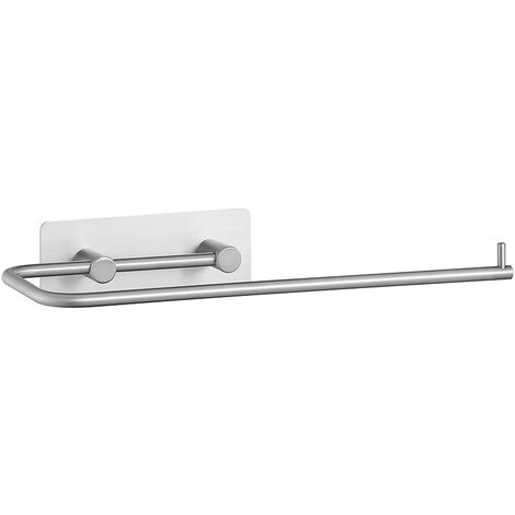 Porte Essuie Tout Auto-adhésif Supports pour Papier Essuie-Tout Mural Porte-Rouleau de Cuisine Acier Inoxydable Argent Porte Sopalin Pour Cuisine