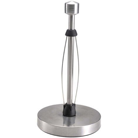 Porte-essuie-tout de comptoir en acier inoxydable, ouverture facile d'une seule main, base lestée pour une stabilité optimale, 33 cm (13 pouces).
