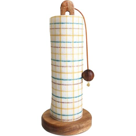 Porte-Essuie-Tout en Bois pour Plan De Travail Support