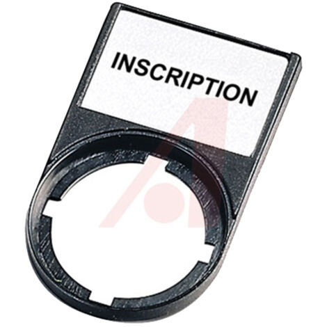 Porte-étiquette de marquage avec insert Eaton, à utiliser avec Boutons-poussoirs et indicateurs lumineux modulaires ( Prix pour 1 )