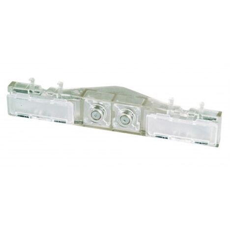 Porte etiquette double pour plaque 83 URMET RC41C2