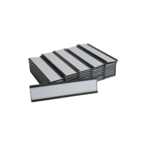 Porte-étiquette magnétique, Base Corps plein, 30mm x 2.9mm x 100mm ( Prix pour Paquet de 50 )