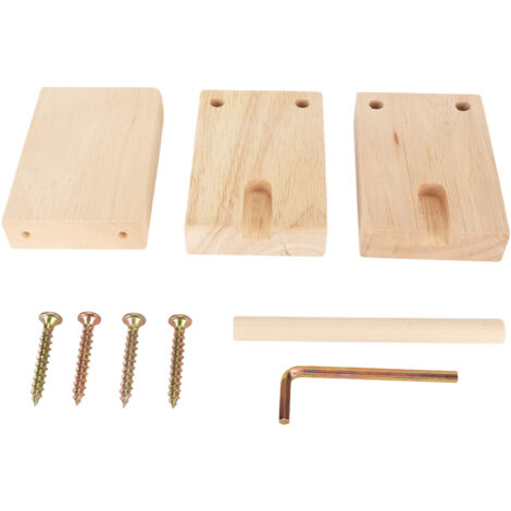 Porte-fil à bois rotatif 5,1 po - Support robuste lisse pour tricot, crochet et couture - Montage facile
