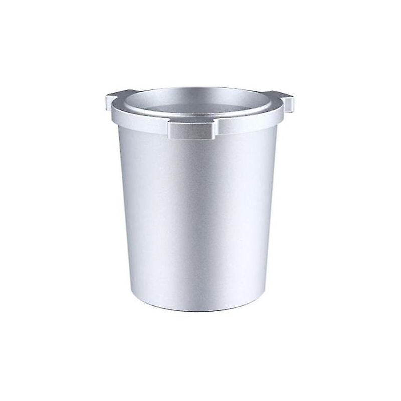 Porte-filtre à café expresso avec doseur 51 mm compatible avec machine à café, tasse à poudre argentée