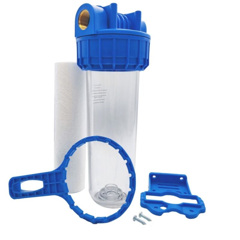 Toodo - Porte Filtre à Eau 9 pouces 3/4 - 20/27f + Cartouche Filtration Sédiments 20µm