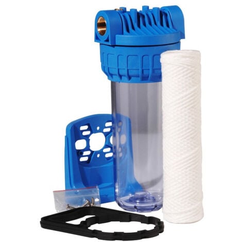 Porte filtre à eau standard 9 pouces 3/4 + cartouche de filtration 20 microns