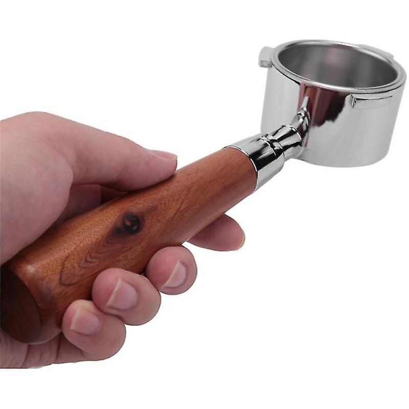 Porte-filtre sans fond de 51 mm à 3 oreilles pour machines à expresso Ec0680 et Ec0685 avec panier-filtre pour 1 tasse