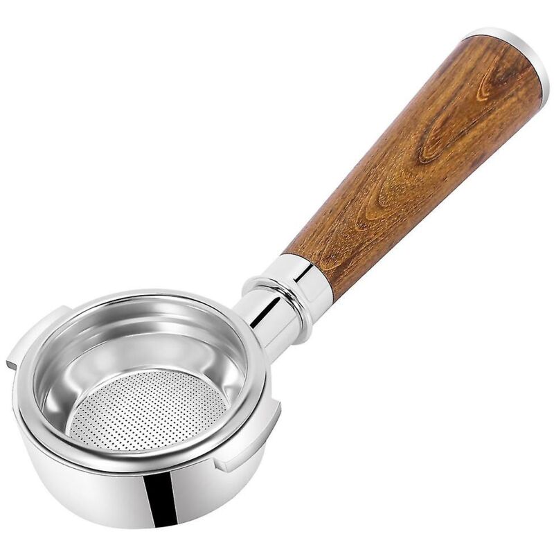 Fei Yu - Porte-filtre sans fond de 58 mm compatible avec Expobar, Rocket, Rancilio, Faema et Wega avec panier-filtre pour 1 tasse inclus